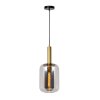 Lucide JOANET Lampada a Sospensione Oro, Ottone, Nero, 1-Luce