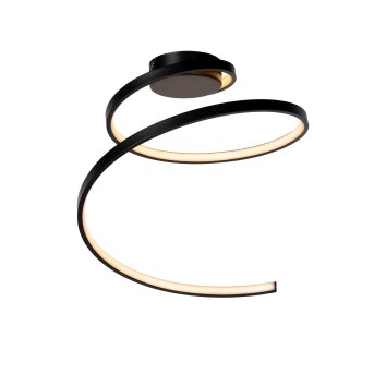 Lucide MAXENCE Plafoniera LED Nero, 1-Luce