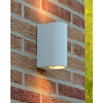 Lucide ZARO Applique da esterno Bianco, 2-Luci