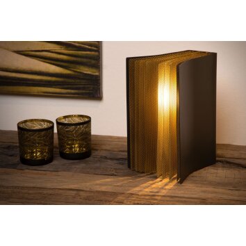 Lucide EXTRAVAGANZA LIVRET Lampada da tavolo Oro, Nero, 1-Luce