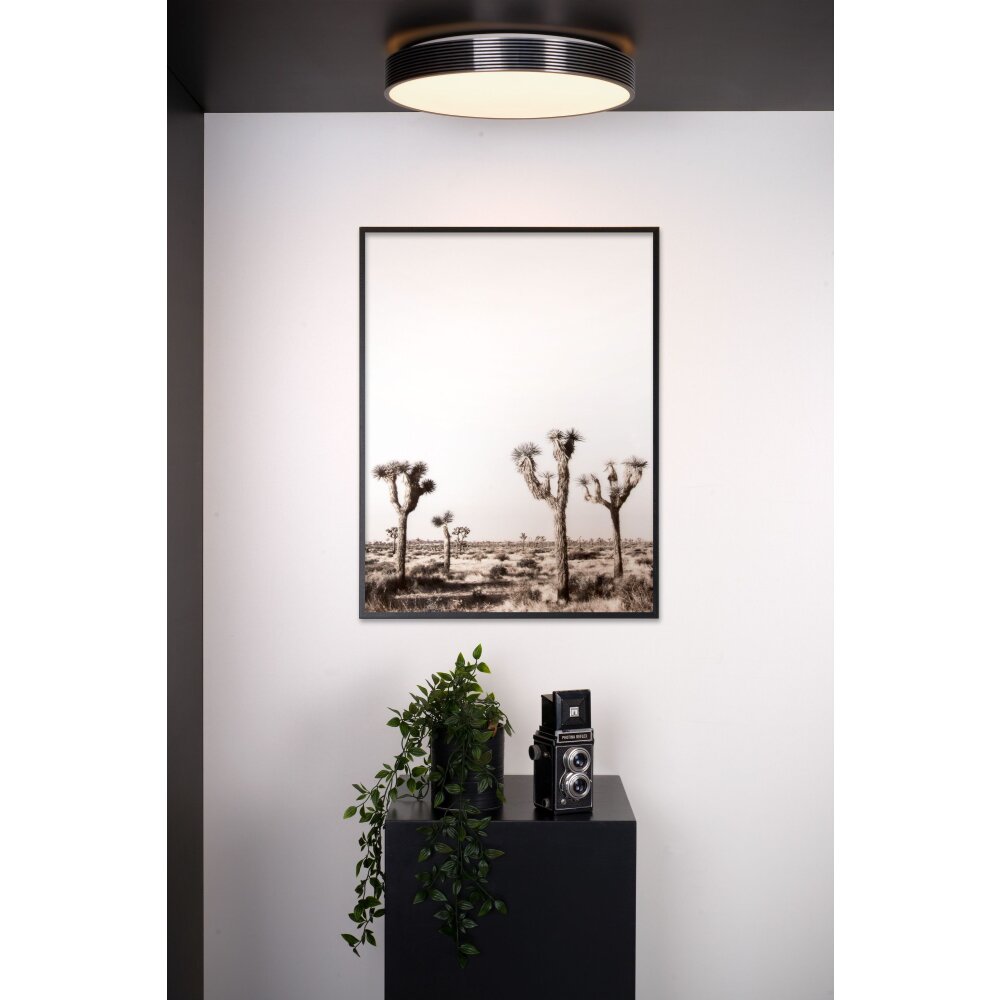 Lucide MALIN Plafoniera LED Nero, 1-Luce main product photo