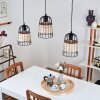 Recinto Lampada a Sospensione Nero, 3-Luci