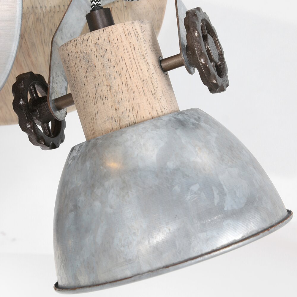 Steinhauer Gearwood Plafoniera Marrone, Nichel opaco, 3-Luci