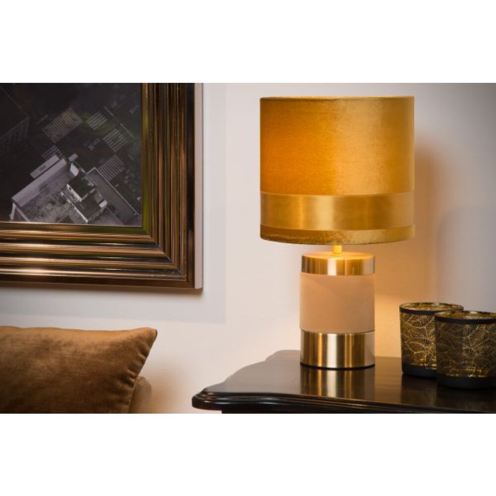 Lucide FRIZZLE Lampada da tavolo Ottone, Ocra, 1-Luce main product photo