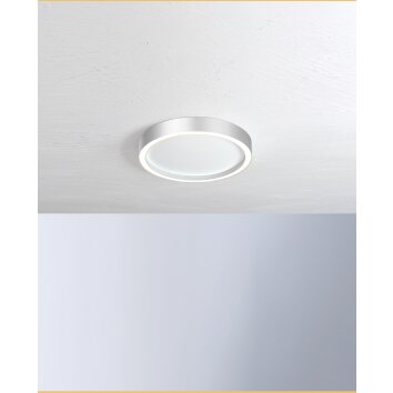 Bopp-Leuchten AURA Plafoniera LED Argento, Bianco, 1-Luce