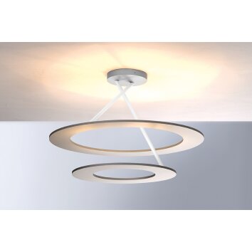 Bopp-Leuchten STELLA Plafoniera LED Argento, Bianco, 9-Luci