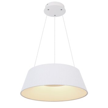 Globo CROTONE Lampadario a sospensione LED Bianco, 1-Luce, Telecomando