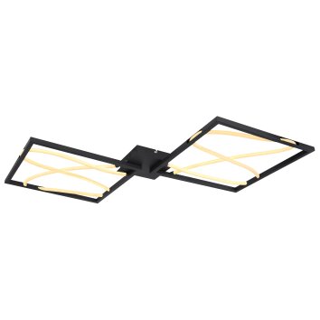 Globo KAIA Plafoniera LED Nero, 1-Luce