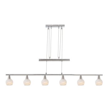Globo OLLI Lampadario a sospensione LED Nichel opaco, 6-Luci