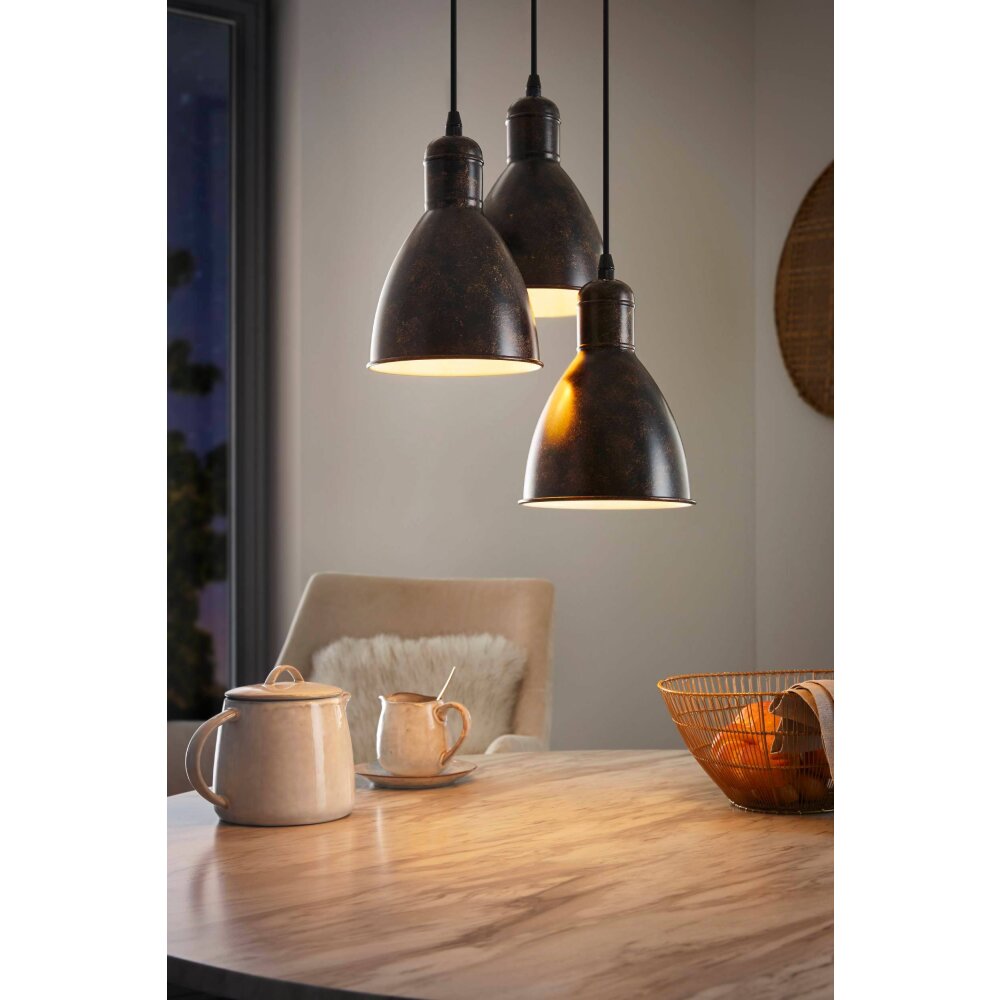 EGLO PRIDDY Lampadario a sospensione Ramato, 3-Luci main product photo