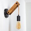 Aarhus Applique Legno scuro, Nero, 1-Luce