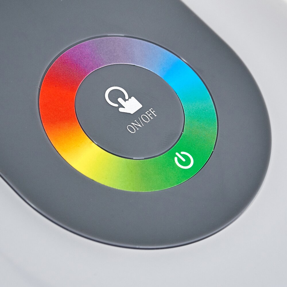 Paphos Lampada da tavolo LED Nero, 1-Luce, Cambia colore