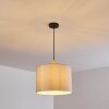 Adelboden Lampadario a sospensione Legno chiaro, Nero, 1-Luce