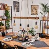 Aarhus Lampada a Sospensione Legno scuro, Nero, 4-Luci