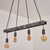 Aarhus Lampada a Sospensione Legno scuro, Nero, 4-Luci