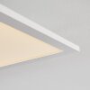 Salmi Plafoniera LED Bianco, 1-Luce, Telecomando