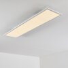 Salmi Plafoniera LED Bianco, 1-Luce, Telecomando