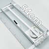 Salmi Plafoniera LED Bianco, 1-Luce, Telecomando