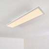 Salmi Plafoniera LED Bianco, 1-Luce, Telecomando