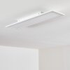 Salmi Plafoniera LED Bianco, 1-Luce, Telecomando