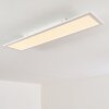 Salmi Plafoniera LED Bianco, 1-Luce, Telecomando