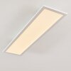 Salmi Plafoniera LED Bianco, 1-Luce, Telecomando