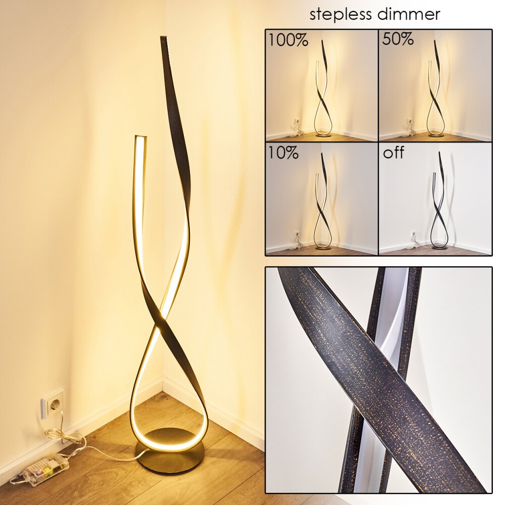 Lampada da terra Medle LED Ruggine, 1-Luce main product photo