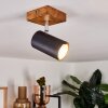 Zuoz Plafoniera Legno chiaro, 1-Luce