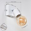 Tulla Applique Bianco, 1-Luce