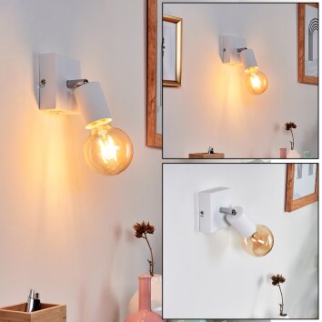 Tulla Applique Bianco, 1-Luce