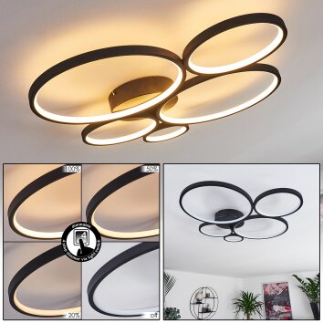 Rodekro Plafoniera Nero, 1-Luce