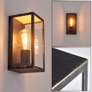 Hamra Applique da esterno Nero-Oro, 1-Luce