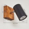 Zuoz Plafoniera Legno chiaro, 1-Luce