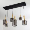 Maliali Lampada a Sospensione Oro, Ottone, Nero, 6-Luci