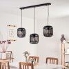 Mongolei Lampada a Sospensione Nero, 3-Luci