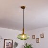 Paeni Lampadario a sospensione Oro, Ottone, Nero, 1-Luce