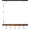 Brilliant Woodhill Lampada a Sospensione Legno scuro, Nero, 5-Luci