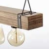 Brilliant Woodhill Lampada a Sospensione Legno scuro, Nero, 5-Luci