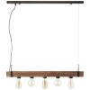 Brilliant Woodhill Lampada a Sospensione Legno scuro, Nero, 5-Luci