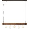 Brilliant Woodhill Lampada a Sospensione Legno scuro, Nero, 5-Luci