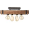 Brilliant Woodhill Plafoniera Legno scuro, Nero, 4-Luci