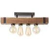 Brilliant Woodhill Plafoniera Legno scuro, Nero, 4-Luci