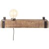 Brilliant Woodhill Applique Legno scuro, Nero, 1-Luce