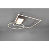 Trio Downey Plafoniera LED Nichel opaco, 1-Luce, Telecomando