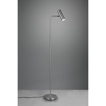Trio Marley Lampada da terra Nichel opaco, 1-Luce Trio Marley Lampada da terra Nichel opaco, 1-Luce