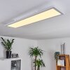 Mota Plafoniera LED Bianco, 1-Luce, Telecomando, Cambia colore