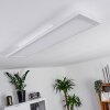 Mota Plafoniera LED Bianco, 1-Luce, Telecomando, Cambia colore