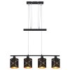 Globo BEMMO Lampadario a sospensione Nero, 4-Luci