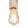 Globo ADALIE Plafoniera Legno chiaro, Nero, 1-Luce