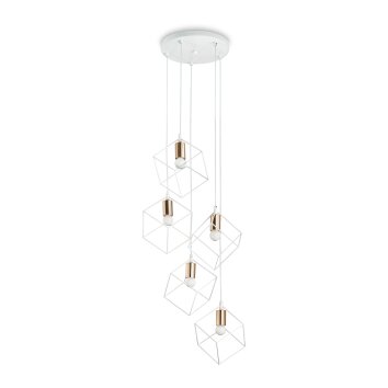 Ideallux ICE Lampada a Sospensione Bianco, 5-Luci